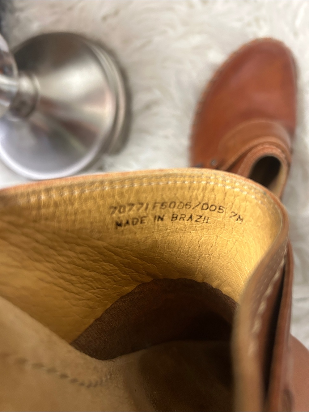 Frye Charlotte Ring Tan Leather Slip-On Clogs with Buckle Detail size 7 - Picture 9 of 10